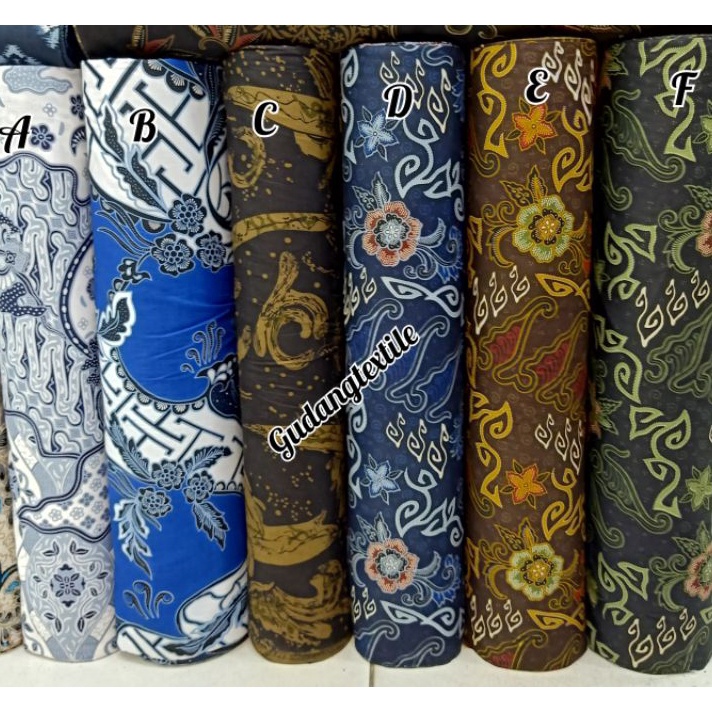 MMFX6947 TERBARU  bahan batik katun mega mendung. kain batik mega mendung meteran. batik katun mega 