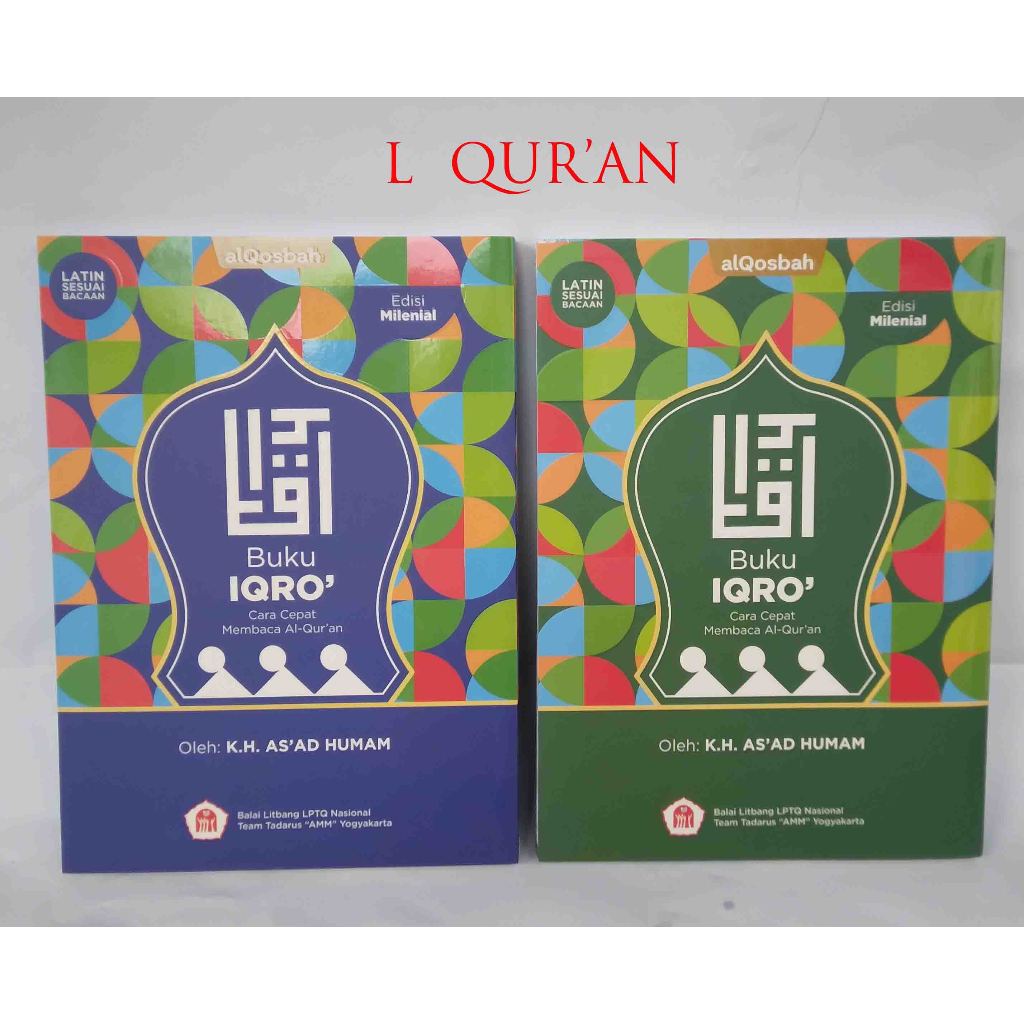 Iqro Besar Berwarna ( 1 Sampe 6 ) / Iqro Edisi Milenial