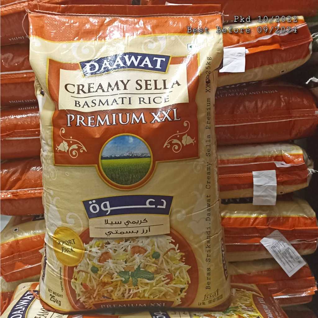 

Beras Basmati Daawat Creamy Sella Premium XXL repack 1kg