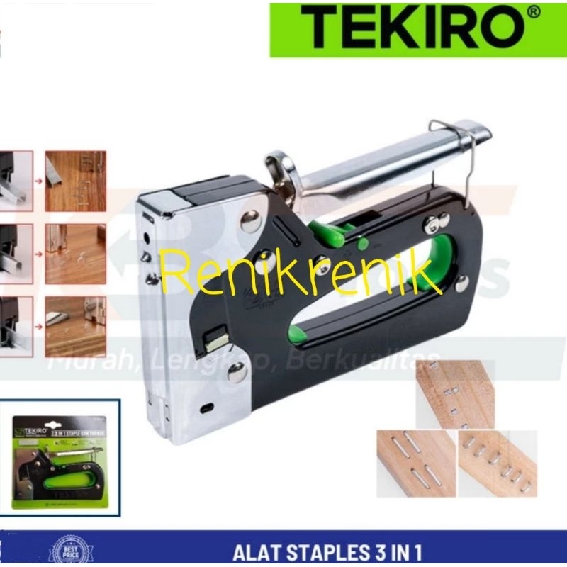 

Tekiro Staples Tembak 6-14 mm 3 in 1 Stapler Gun Tacker