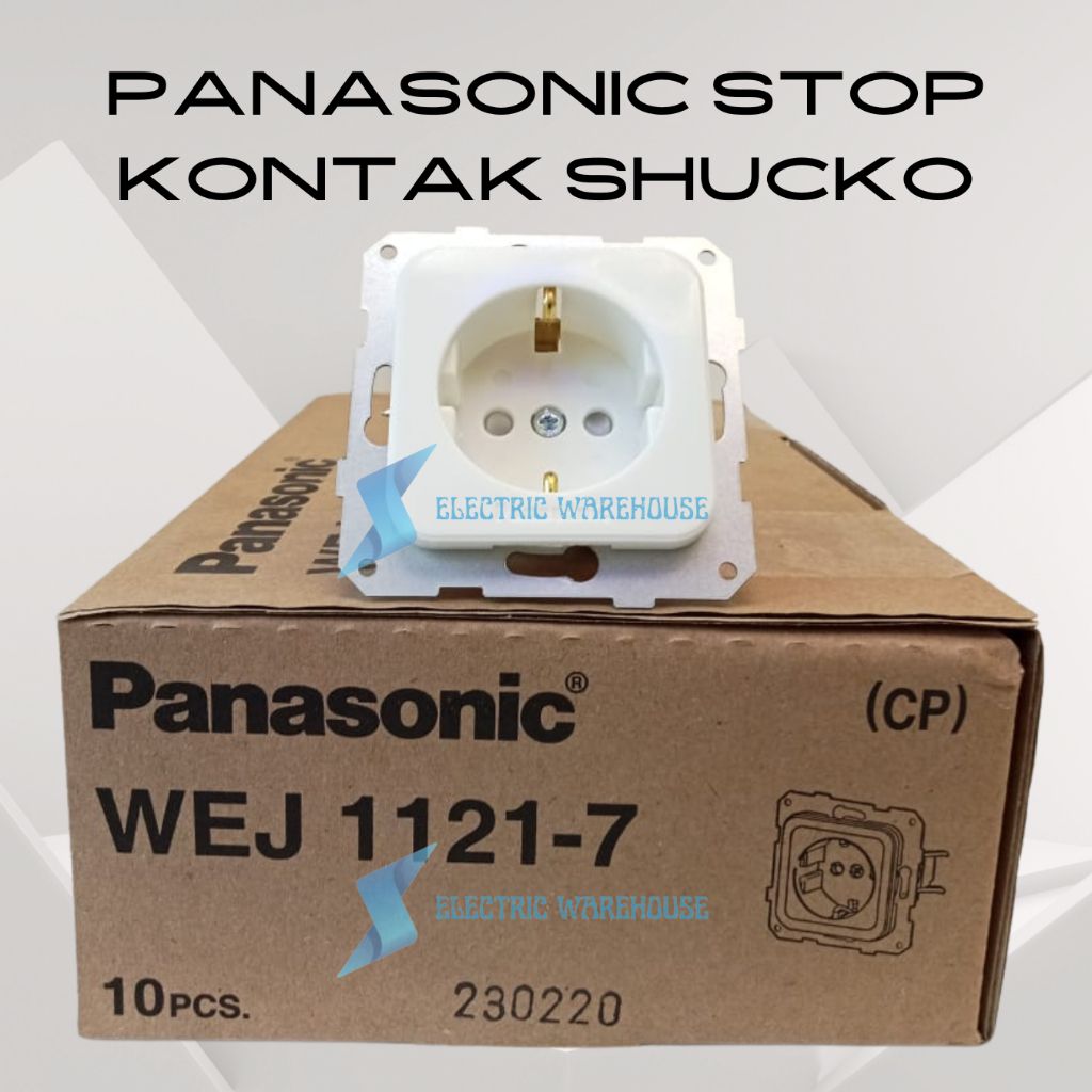 PANASONIC STOP KONTAK SHUCKO WEJ 1121 7 / WEJ1121-7