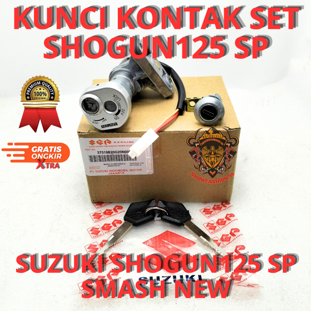 KUNCI KONTAK SUZUKI SHOGUN125 KUNCI KONTAK SMASH NEW ,SOGUN125 KUALITAS ASLI ORIGINAL SUZUKI SGP