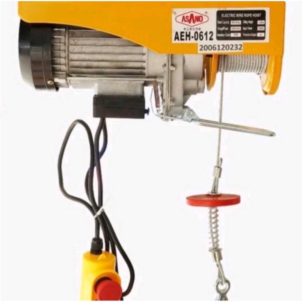 Takel Elektrik Sling ASANO AEH0612 Electric Hoist 600 KG 12 Meter