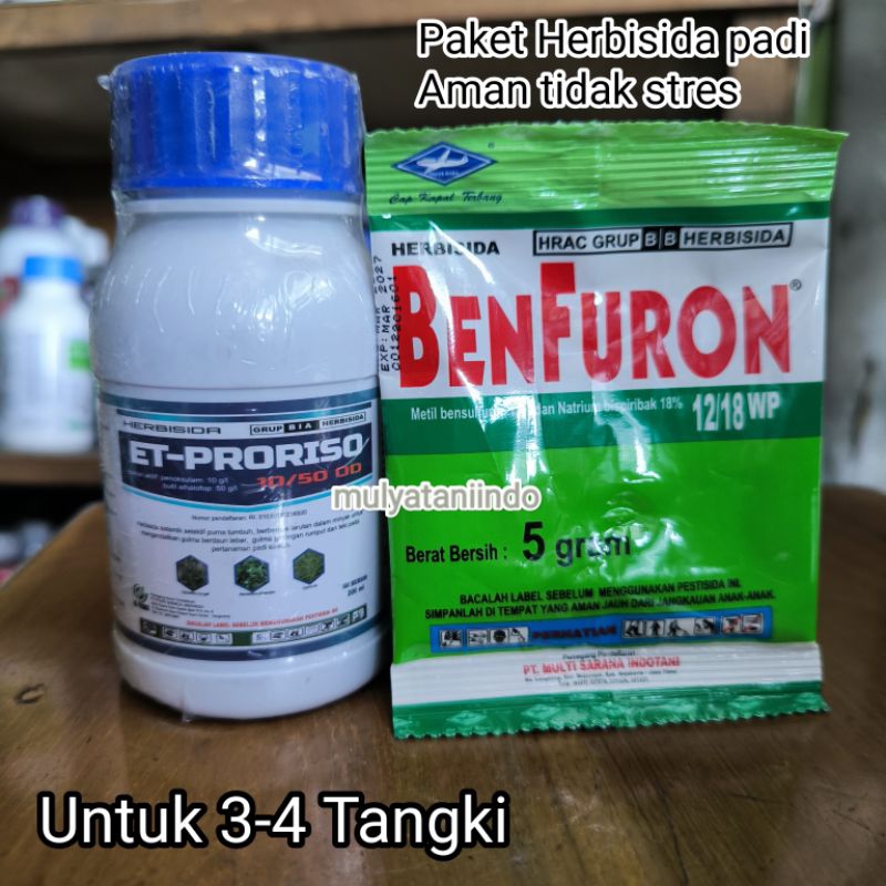 Paket gulma sawah Aman tidak stres Benfuron plus et proriso