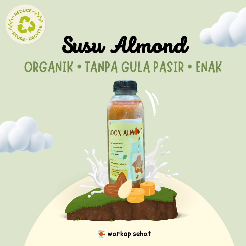 

Minuman Sehat Susu Almond Frozen 250ml Siap Minum