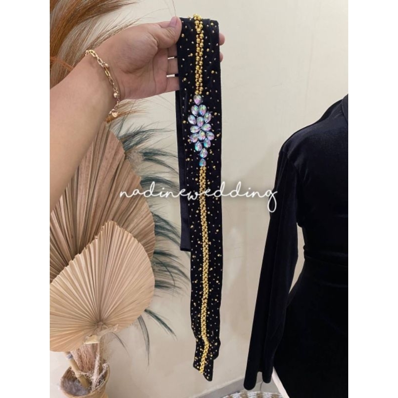 Belt Kebaya Pengantin - Full Payet Tabur & Parel