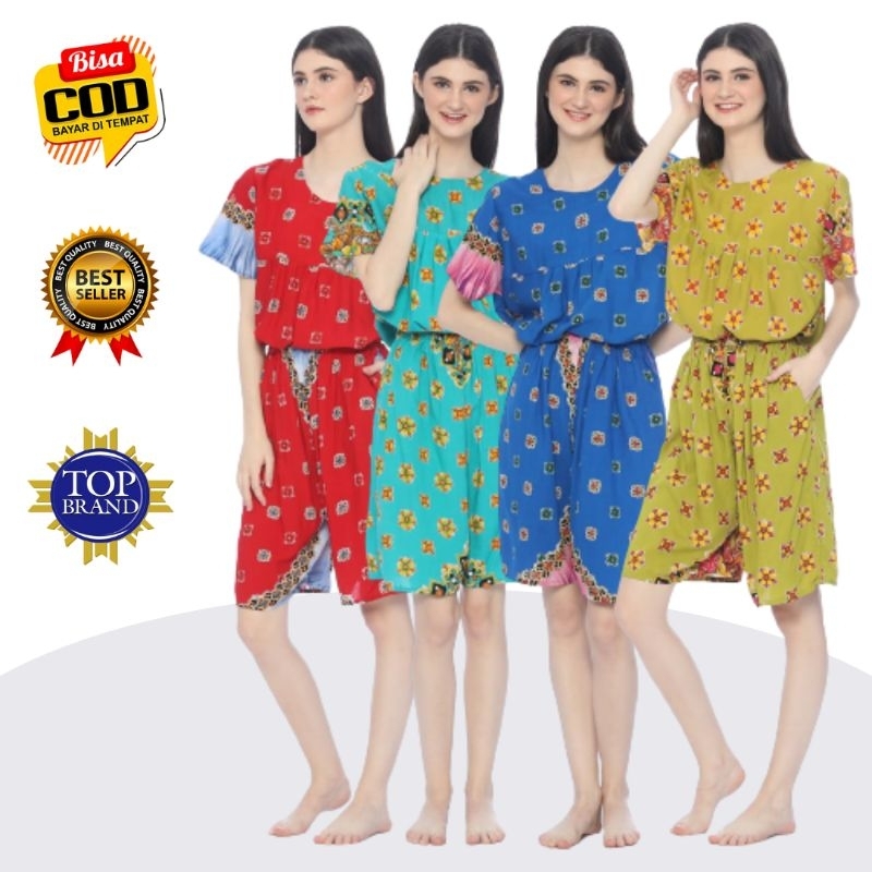 Aitentica Piyama Wanita Set Tidur Piama Murah Remaja Dewasa Katun Motif Pajamas Baju Tidur Cewek