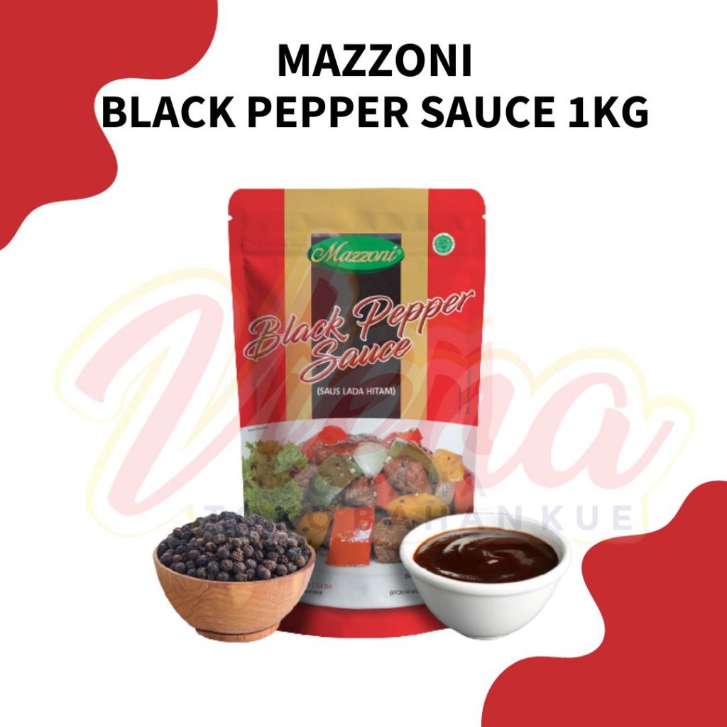 

Mazzoni Blackpepper Sauce 1Kg / Saos / Saus Lada Hitam
