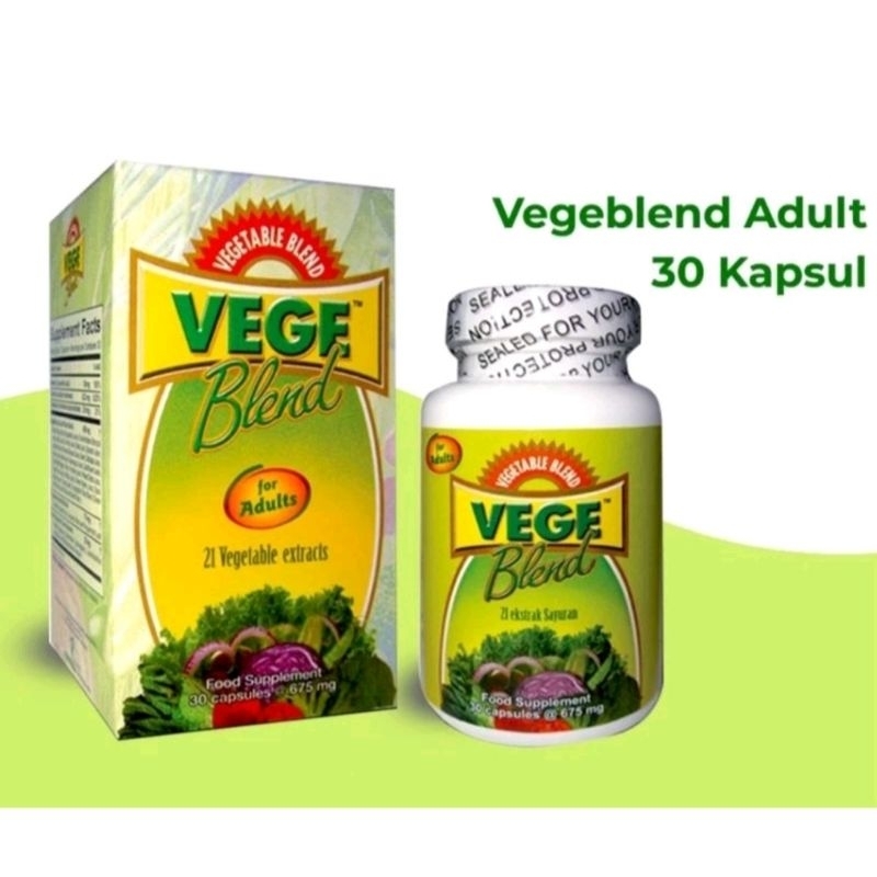 Vegeblend 21 Adult isi 30 kapsul/ Vegeblend dewasa/ suplemen makanan ekstrak 21 buah