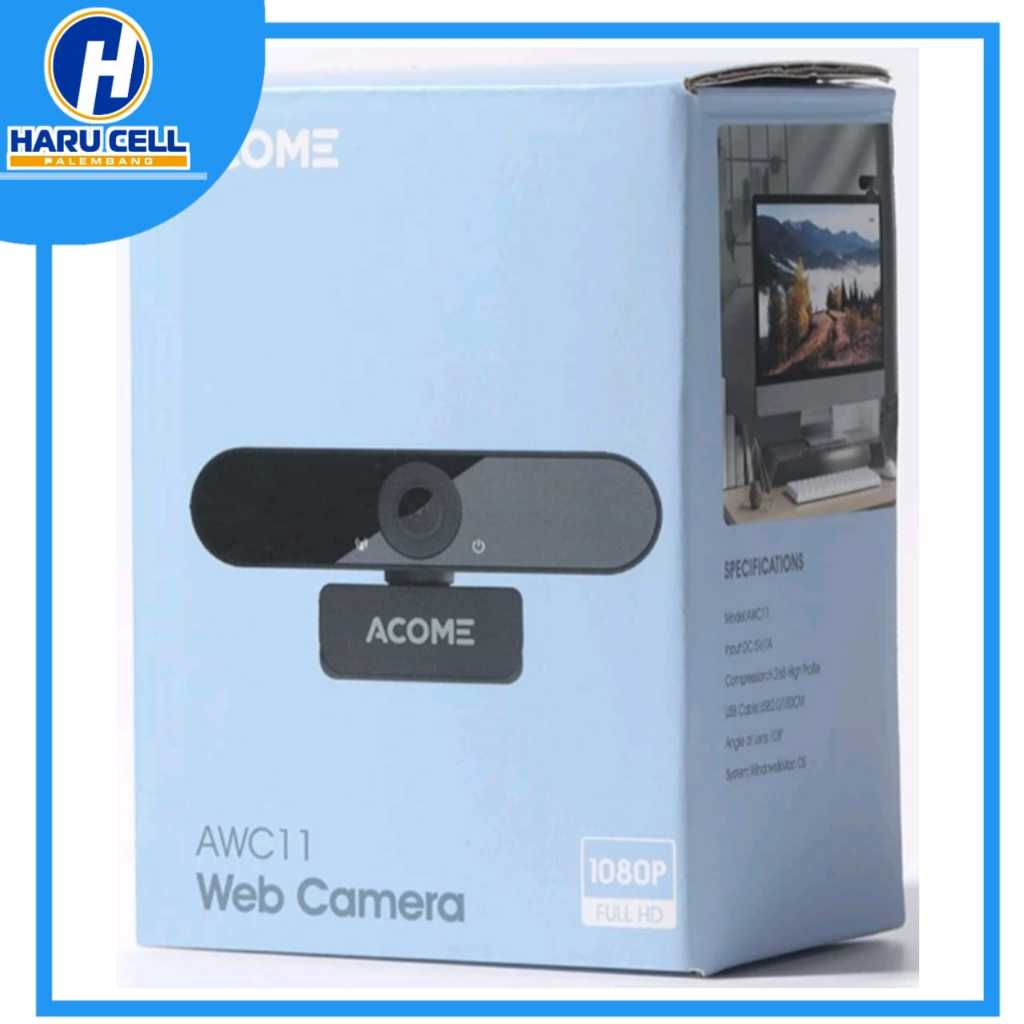 ACOME Smart Webcam AWC11 Web Camera Microphone 360 Noice Reduction