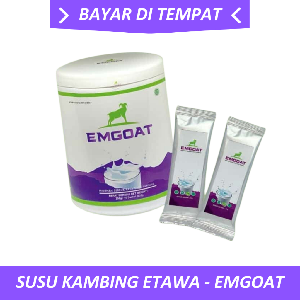 

SUSU KAMBING EMGOAT - ORIGINAL - BPOM ORIGINAL - 1 POT ISI 10 SACHET - AMAN UNTUK DIABETES