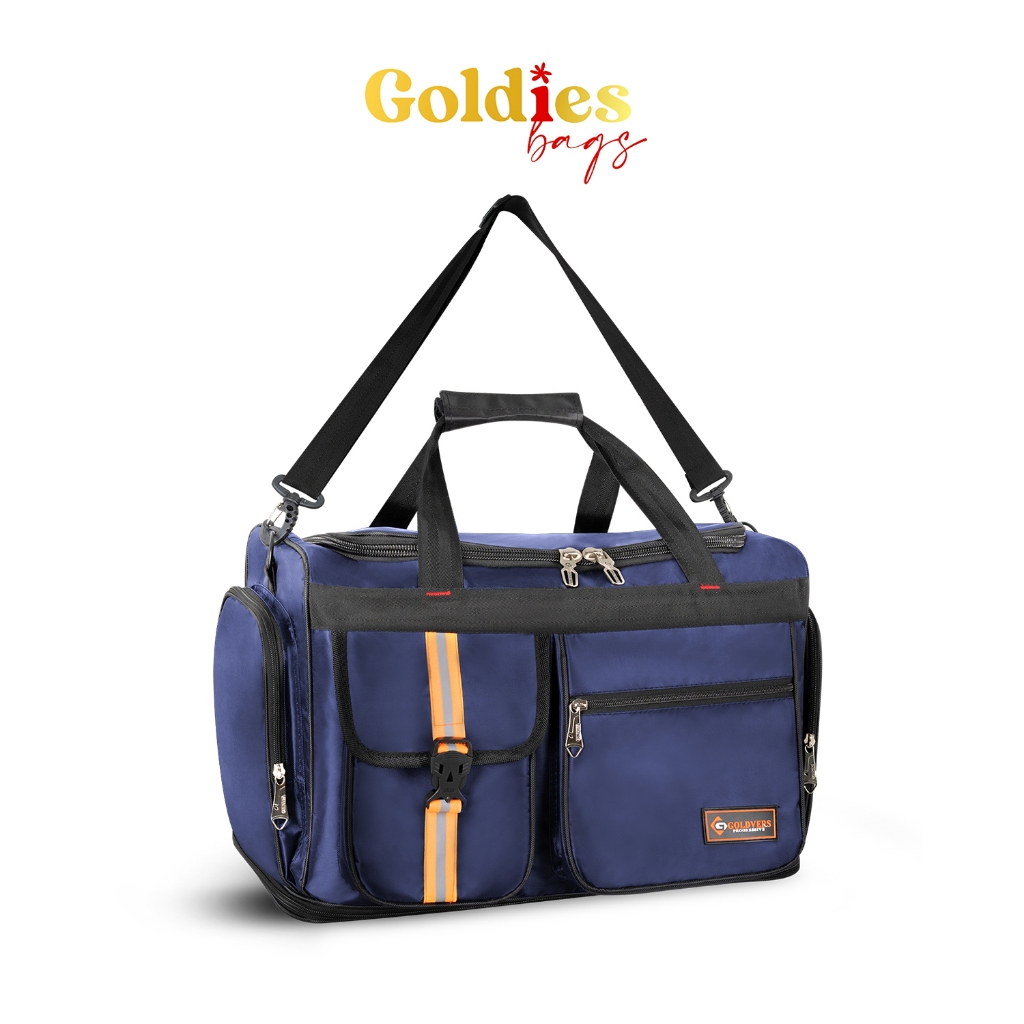 Travel bag Polo Goldvers Ori Import Tas gym Godzilla Anti Air 2in1 Bisa Selempang Bisa Jinjing - Gol