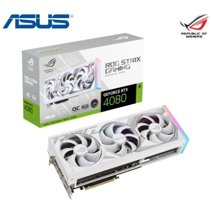 ASUS VGA GEFORCE ROG STRIX RTX4080 O16G WHITE