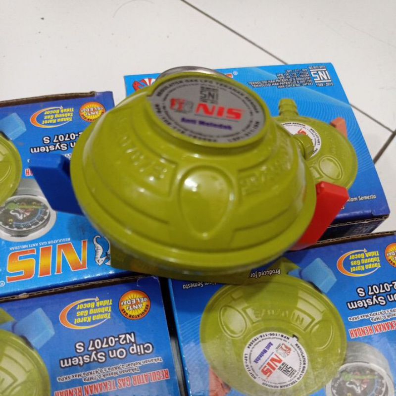 Regulator Gas Merk NIS Double Pengunci/Pengunci Ganda