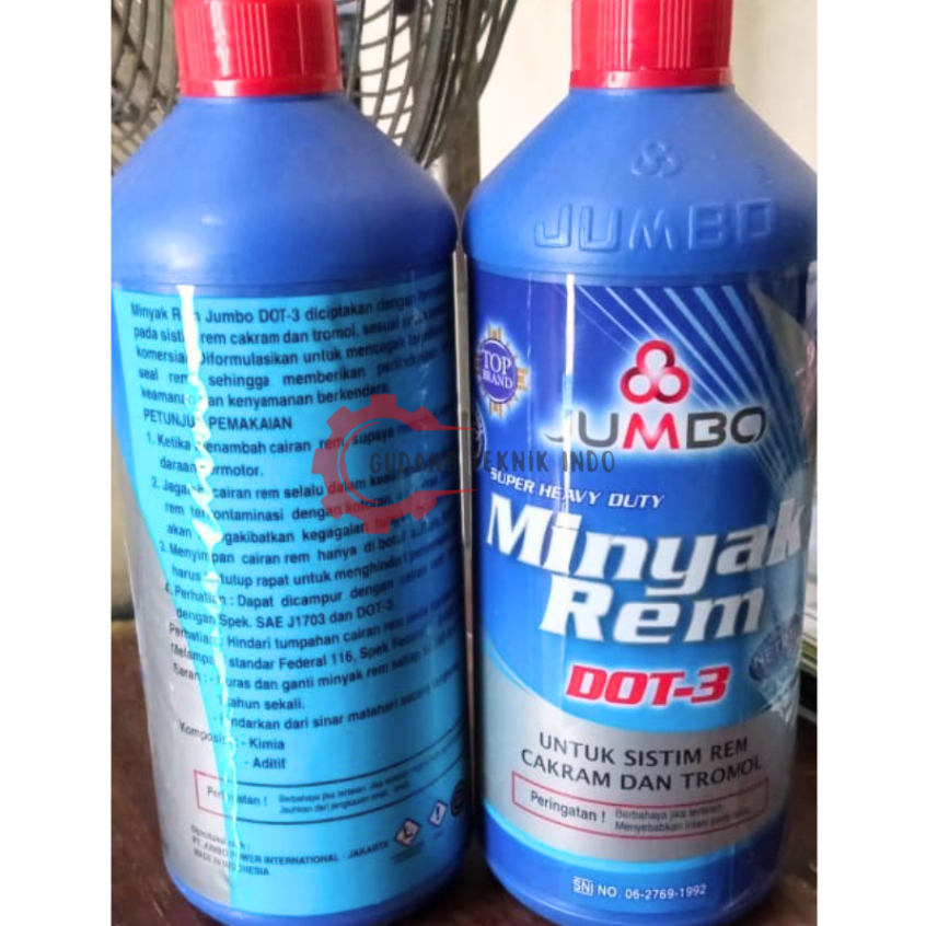 JUMBO Minyak Rem Dot-3 1000 ML / Minyak Rem Dot-3 1Liter JUMBO