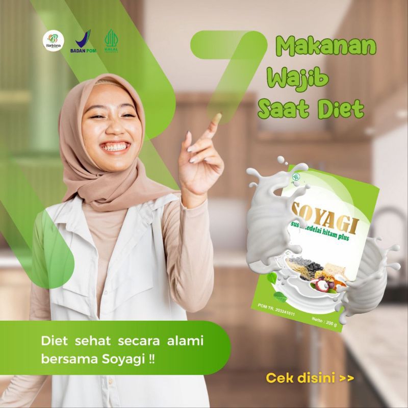 

SOYAGI Kedelai plus Herbal Susu Diet Pengganti Makan Pelangsing ampuh mengecilkan perut buncit