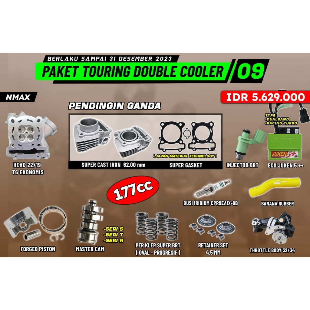 PAKET BORE UP NMAX 2 | 177 CC | BRT