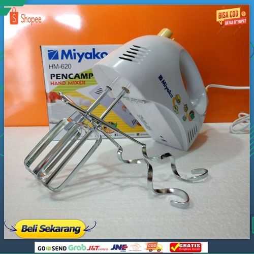 Miyako Hand Mixer HM620 / MIXER Miyako ORIGINAL HM-620 / Hand Mixer Murah HM620