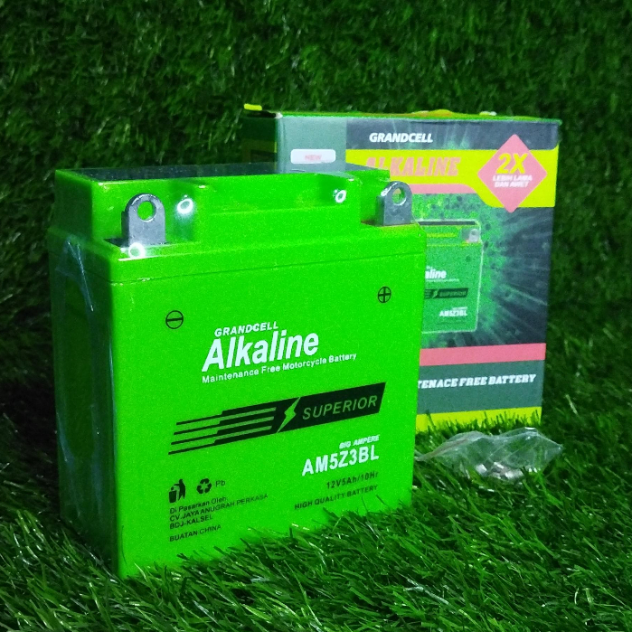 ALKALINE AM5Z3BL AKI SUPRA/GRAND AKI  FUL KERING 12 VOLT 5 AMPER ALKALINE