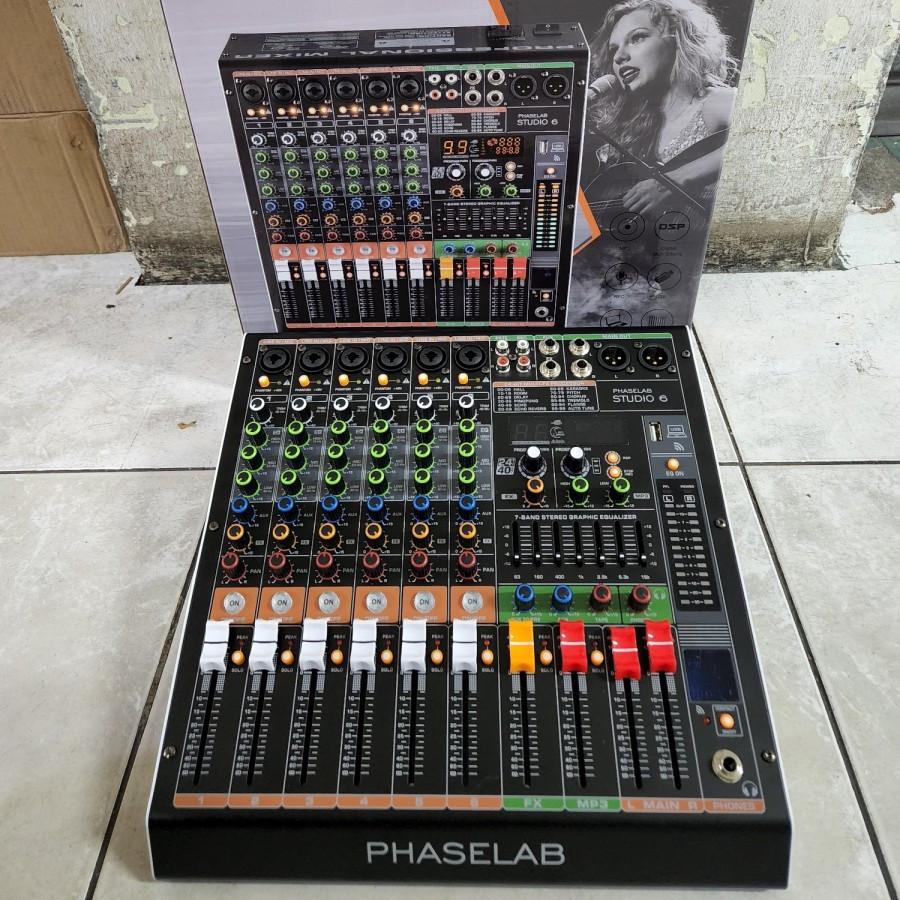 Mixer Audio Phaselab studio 6 / studio6 6 ch Soundcard Original  phaselab
