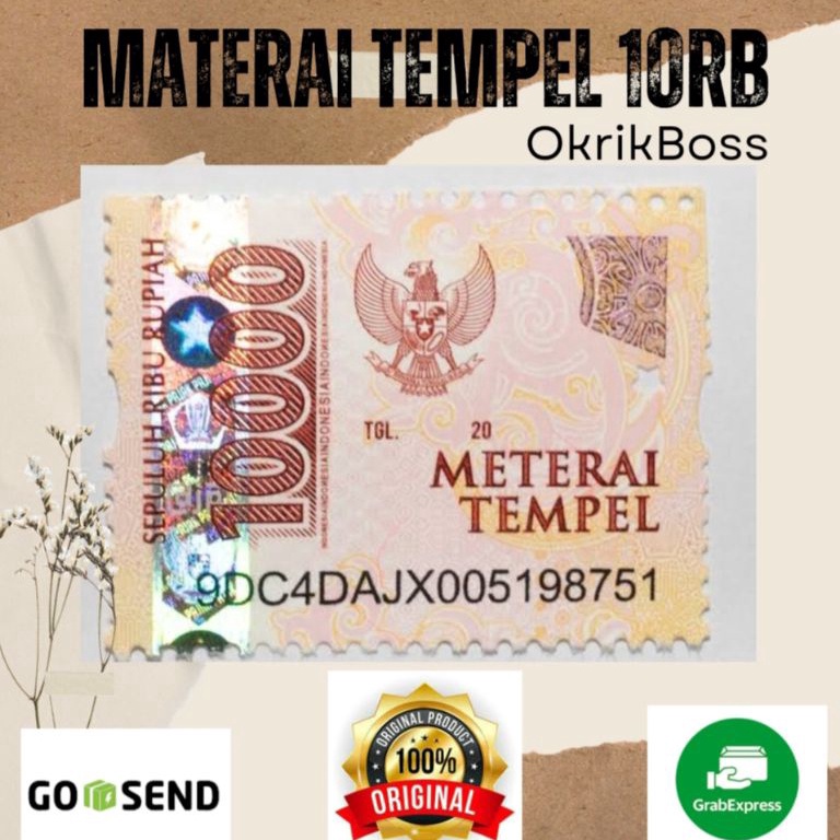 

Terdepan Top Meterai Asli 10000