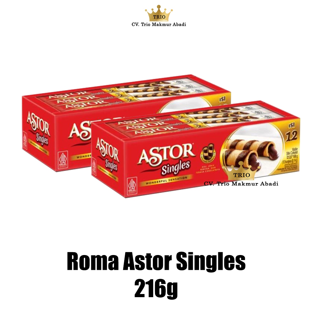 

Roma Astor Singles 216g Box Isi 12 Pcs