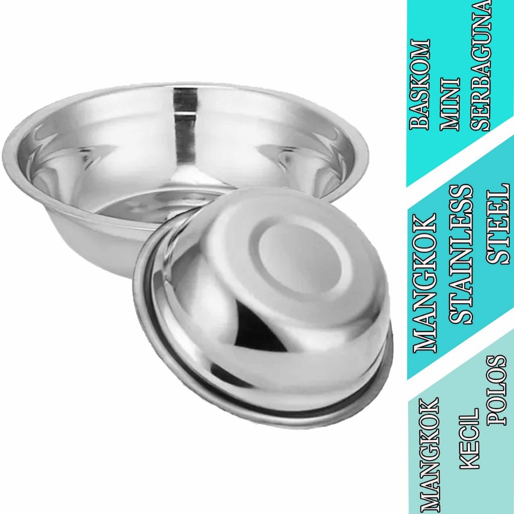 Baskom Mini - Mangkok Stainless - Mangkok Kecil - Serbaguna