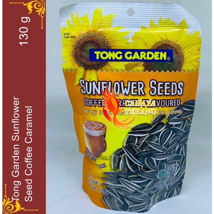 Kuaci Tong Garden Sunflower Seed Coffee Caramel 130 gr Biji Bunga Matahari Rasa Kopi Karamel
