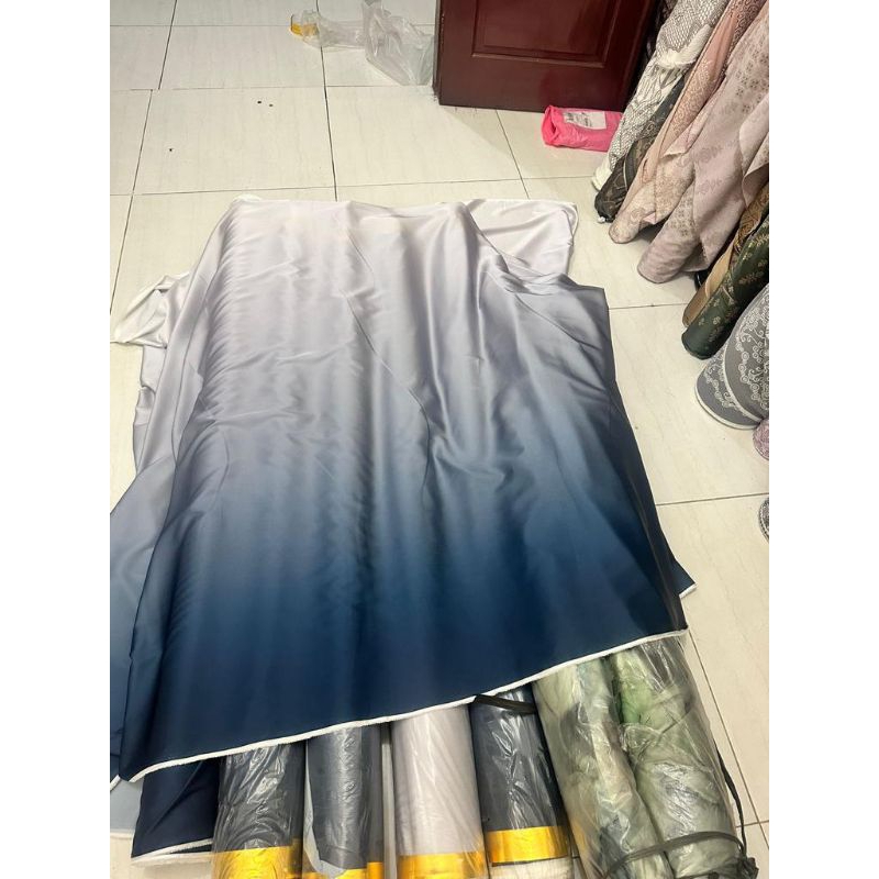 Bahan Arnamy Silk Import | kain gradasi | bahan gradasi | kain 3 warna | kain 2 warna | kain seragam