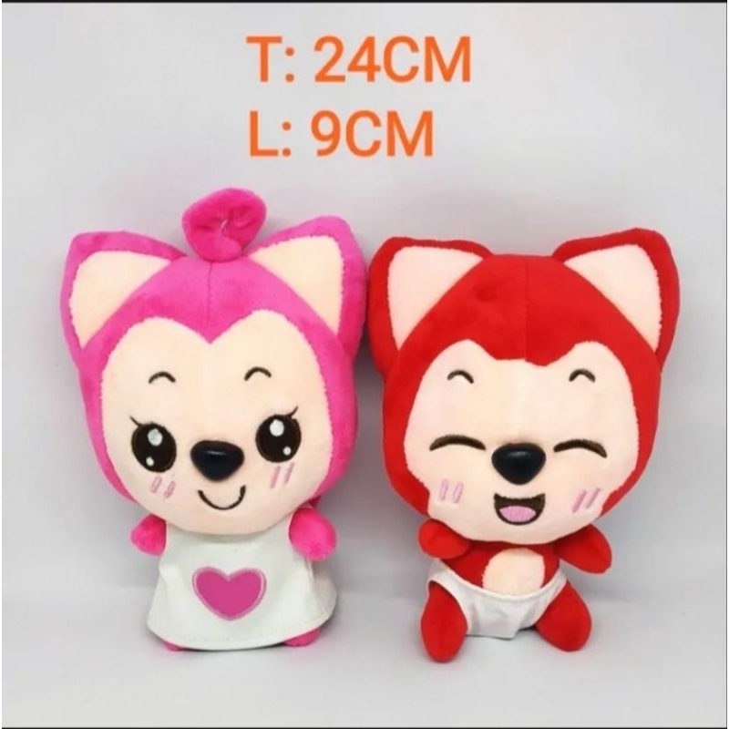 Boneka rubah lucu boneka baby fox boneka rubah impor