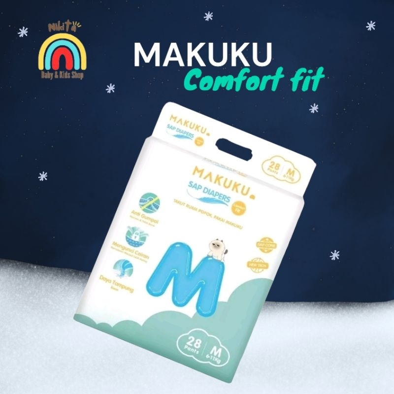 Makuku fit M28 / Makuku Comfort Fit M28 /Makuku sap diapers M28 / Makuku pants M28