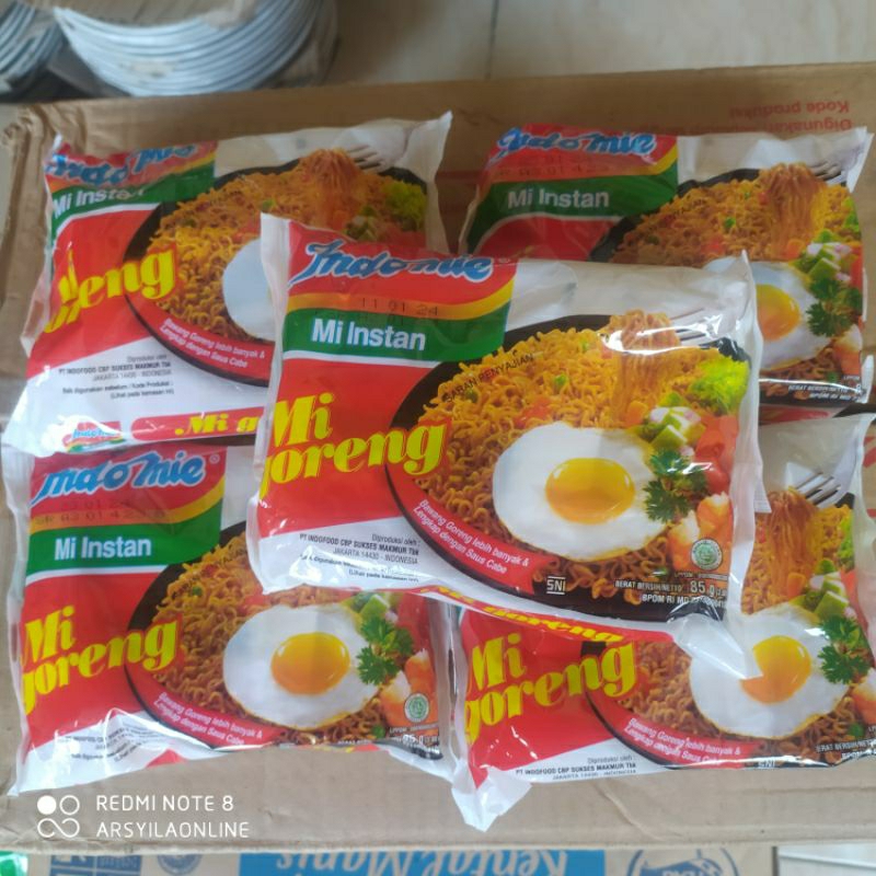 

Indomie goreng paket isi20