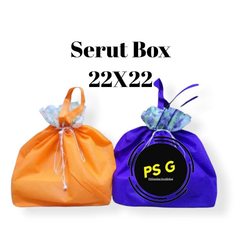 

Promo 7.7 Tas box nasi hajatan/spunbond/serut 22x22(Lusin)