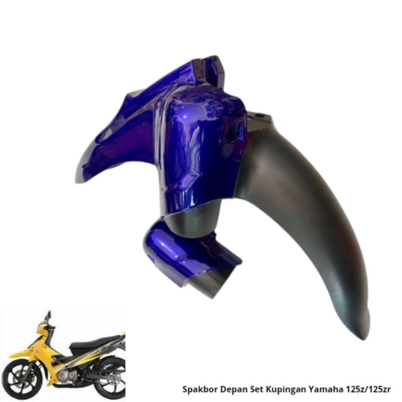 SPAKBOR DEPAN SET KUPINGAN YAMAHA 125Z/125ZR PNP FIZ R YAMAHA FORCE BIRU TUA