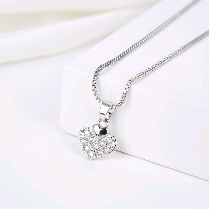 kalung titanium wanita emas muda model korea murah