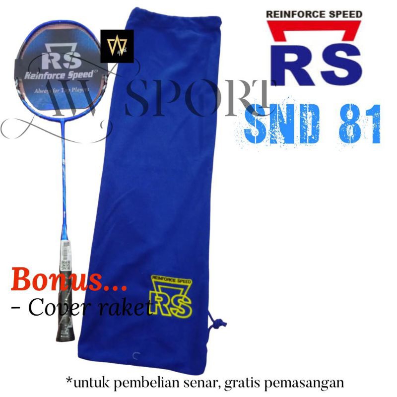 Raket Badminton RS SND 81 3U G6 / Raket Bulutangkis Original