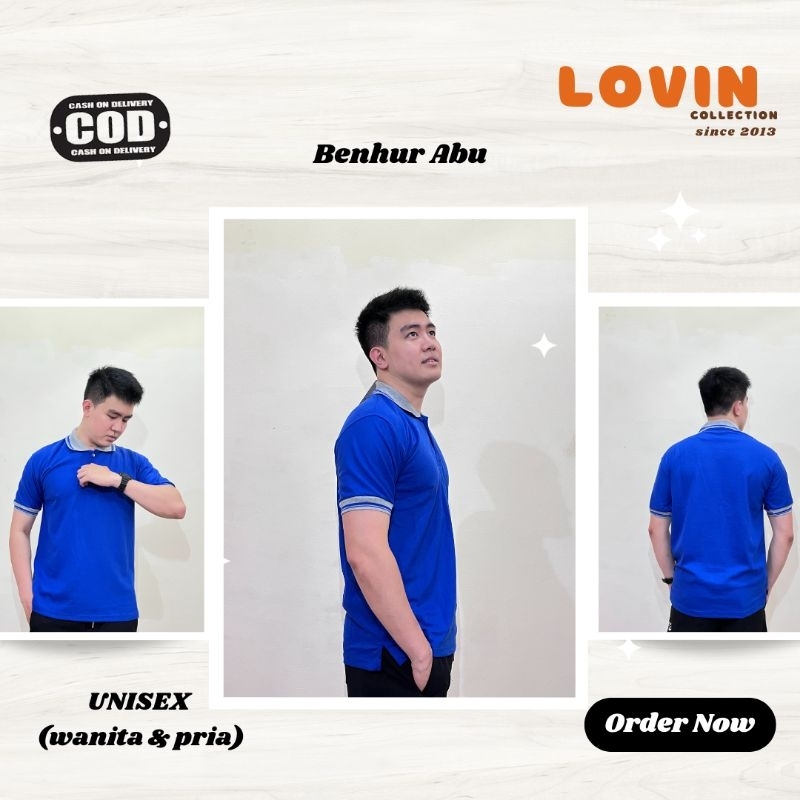 Kaos Kerah Pendek / Kaos Kerah Pria / Kaos Berkerah / Kaos Kerah Wanita / Wangky / Benhur