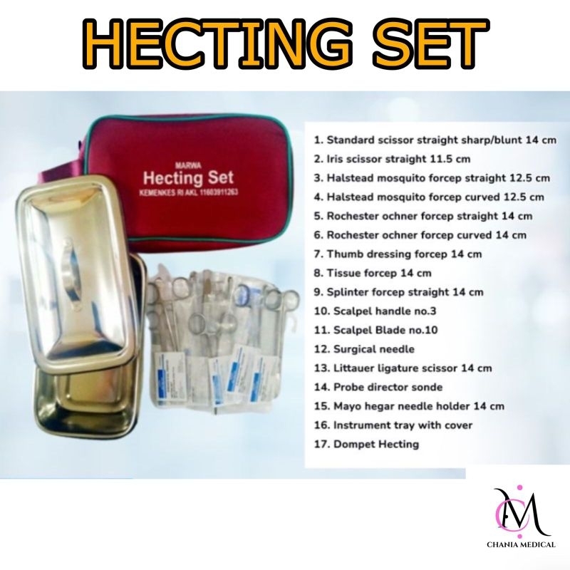 HECTING SET MARWA / ALAT MENJAHIT LUKA