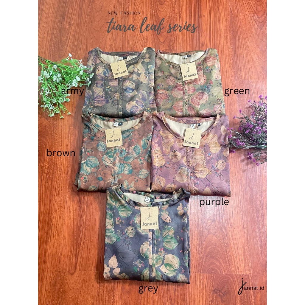Tiara Dress Jannat/Tiara Silk Dress Jannat (LEAF PURPLE XL-XXL)