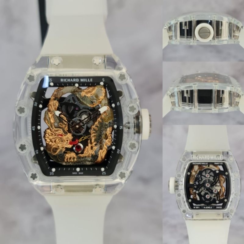 Jam tangan Automatic Swiss ETA RM 57-03 Dragon Sapphire Will Pan