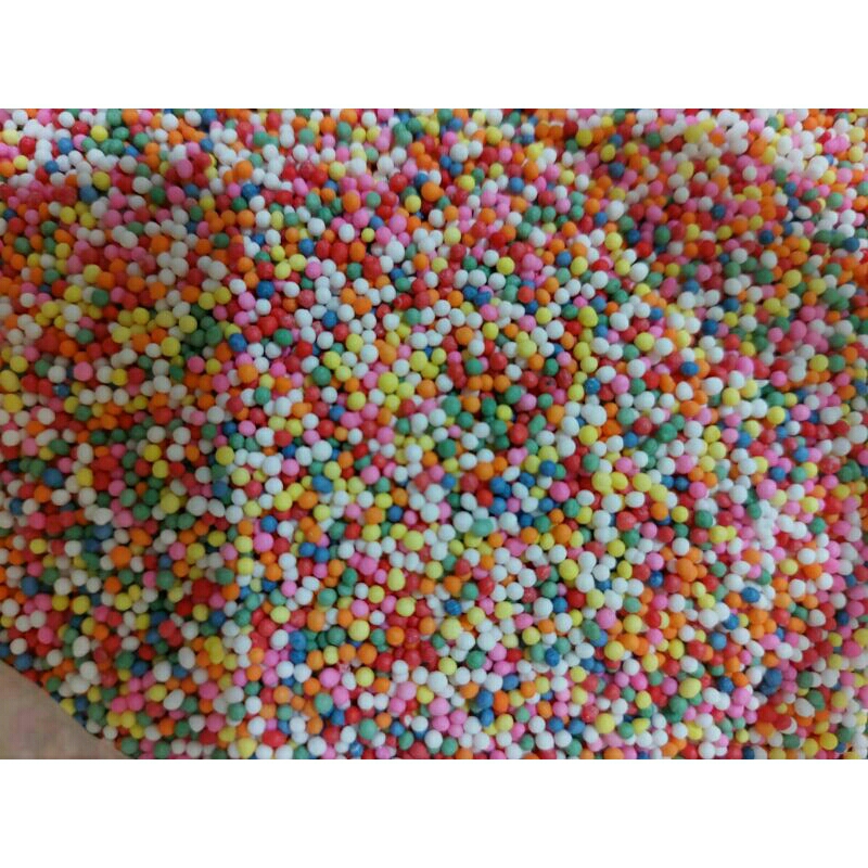 

Spikel/Sugar Sprinkel/Manik Manik/Gula Trimit/Sugar Beads/Butir Warna Warni/Butir Rainbow Elmer Repack 100gr