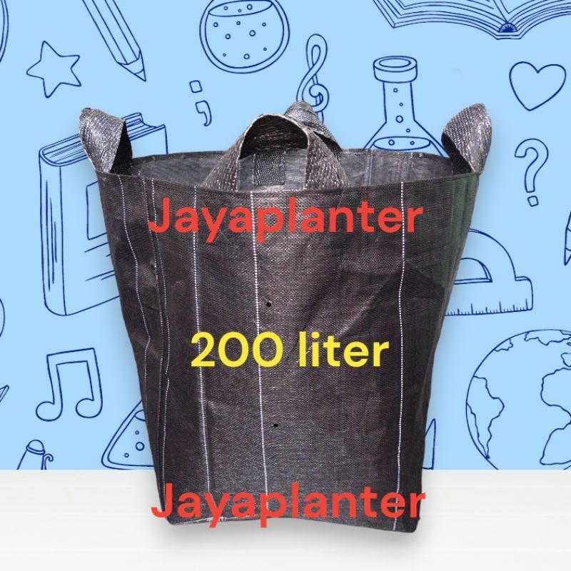 planter bag 200 liter hitam