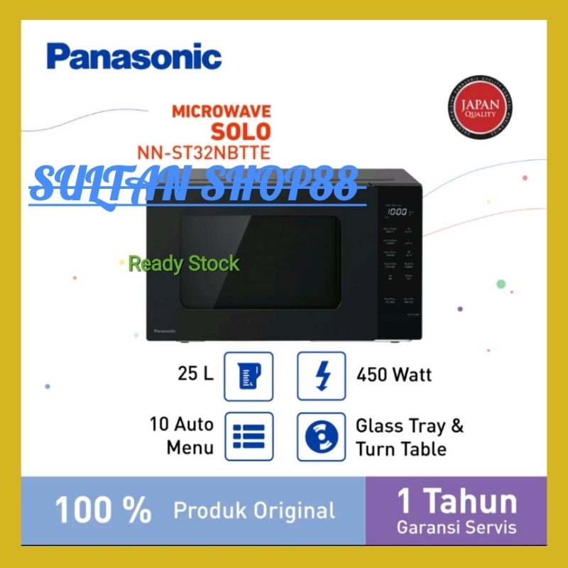 PANASONIC MICROWAVE NN-ST32NBTTE LOW WATT 450 WATT l MICROWAVE PANASONIC LOW WATT NNST32HMTTE 25 L 450 WATT