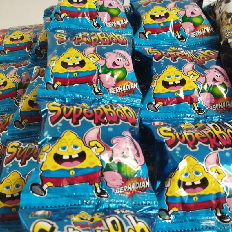 

chiki spongebob jajanan anak kecil, 1 renceng isi 10pcs