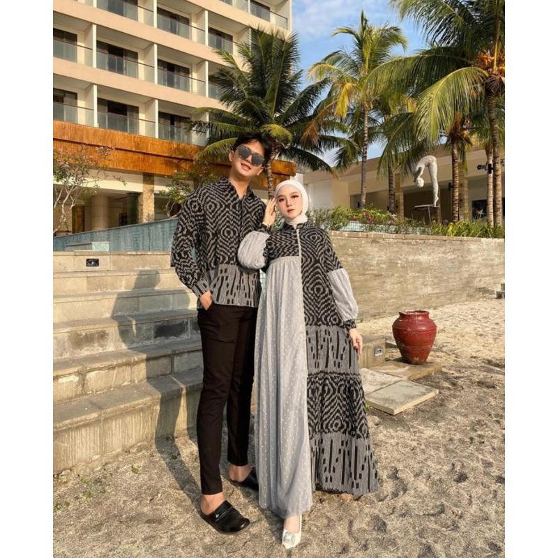 AURORA DRESS TENUN IVORY / DRESS LEBARAN / DRESS KONDANGAN / DRESS COUPLE / GAMIS WAITA / DRESS WANI