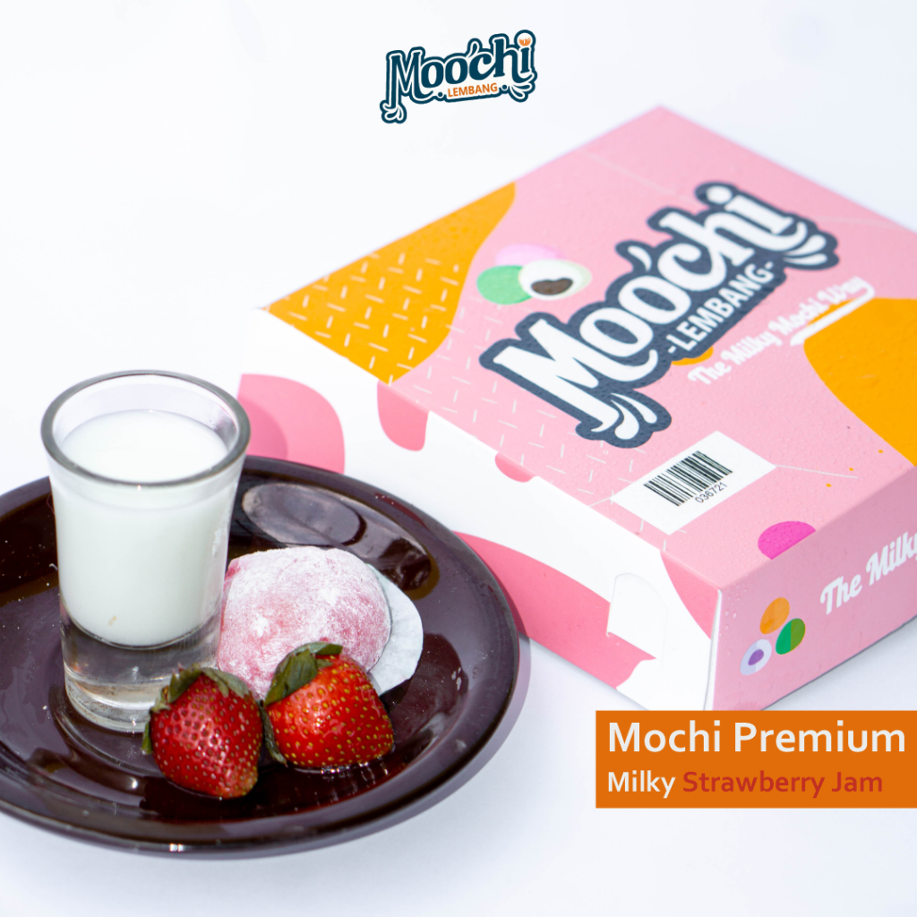 

MOCHI STRAWBERRY LEMBANG | Jajanan Khas Lembang Bandung | Oleh-Oleh - Cemilan - Makanan | Mochi Milky dengan Isian Strawberry Jam Daifuku yang Lembut & Nikmat | 1 Box Mochi Otentik untuk Oleh-Oleh dan Camilan Hemat Favorit | Kuliner Lokal Lembang Bandung.