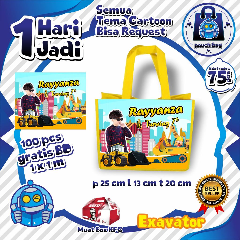 

Tas Ulang Tahun Tema Exavator