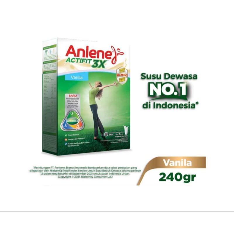 

ANLENE ACTIFIT VANILLA 240 GRAM