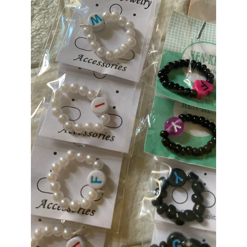 KINAI - cincin mainan anak mutiara huruf
