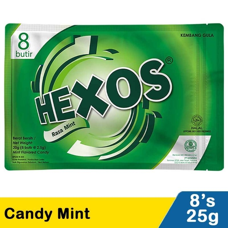 

Hexos Candy Mint 8X2.5 G